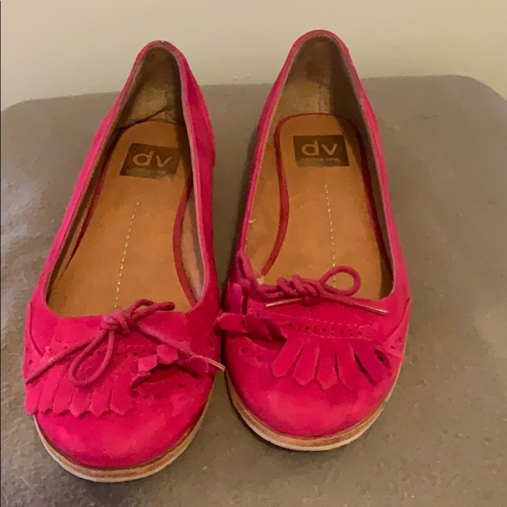 DV Dolce Vita Pink Suede Loafer Flats 6